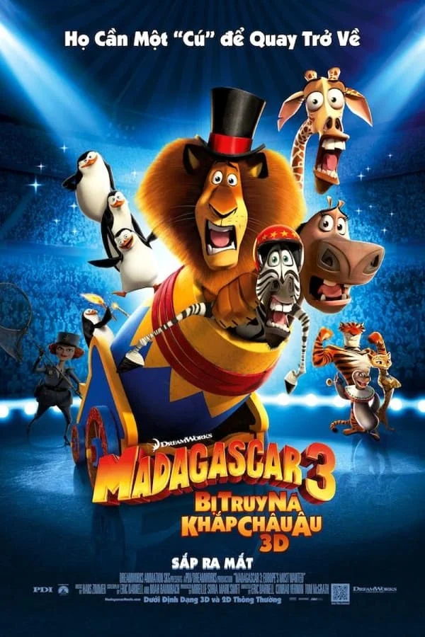 Madagascar 3: Thần Tượng Châu Âu - Madagascar 3: Europe's Most Wanted